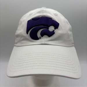 Kansas State Wildcats NCAA New Era White/Purple Embroidered Logo Strapback Hat